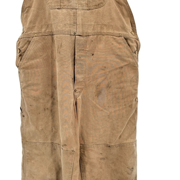 Vintage 80s Carhartt Workwear Overalls Double Knee Union Tag Made USA | 42 x 30 - Picture 5 of 12